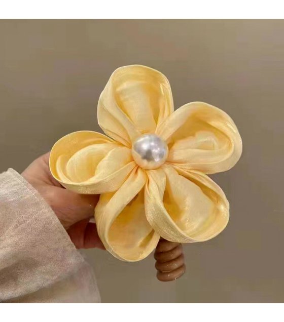 HA261 - Korean Style Camellia Flower Hair Tie